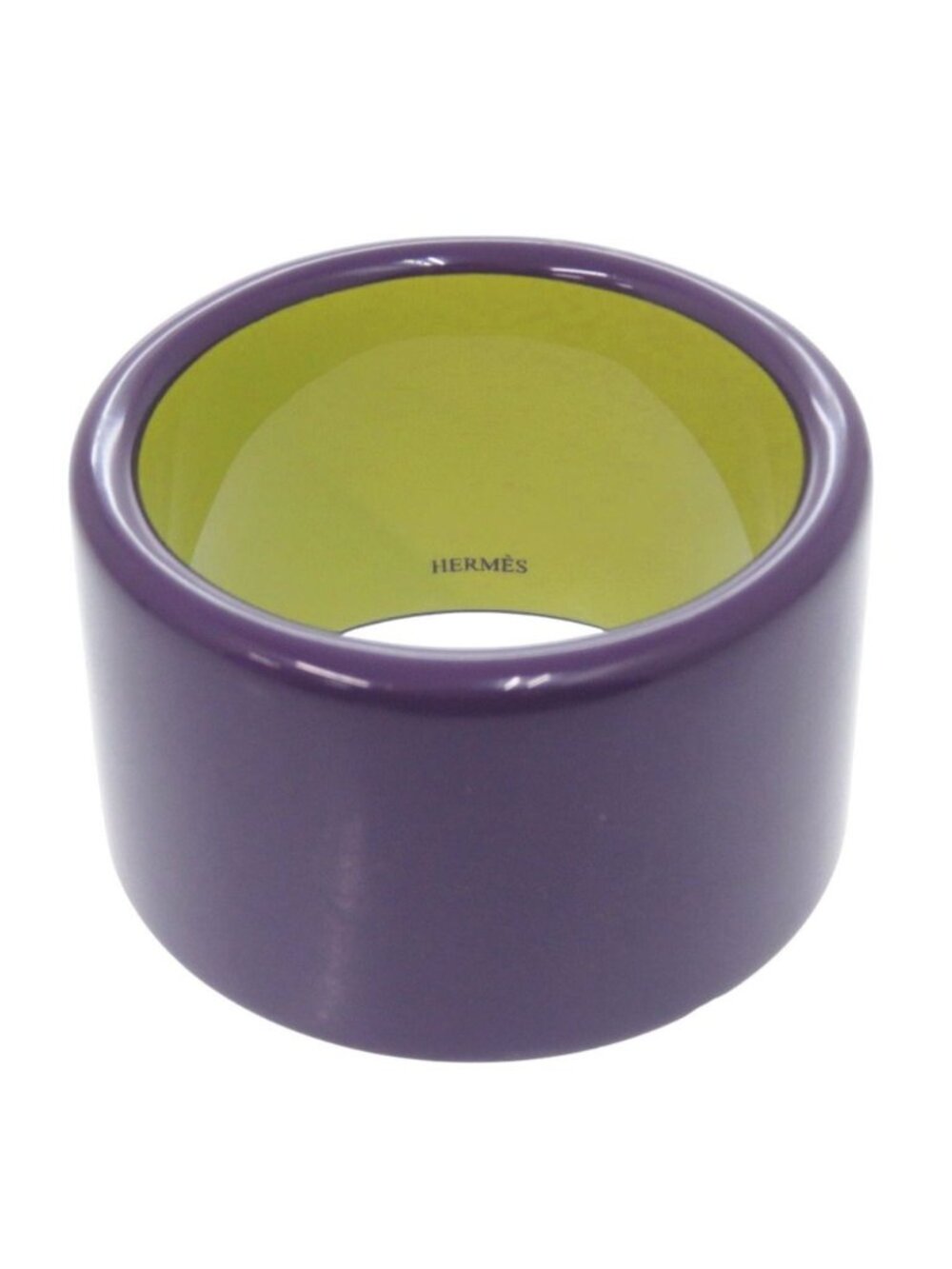 Hermes Lacquer Purple Bangle 0931